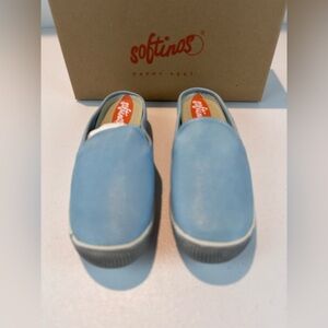 Softinos by FLY London IMO Mule Clogs EU 36 (US ~5–5.5) Pastel Blue NIB